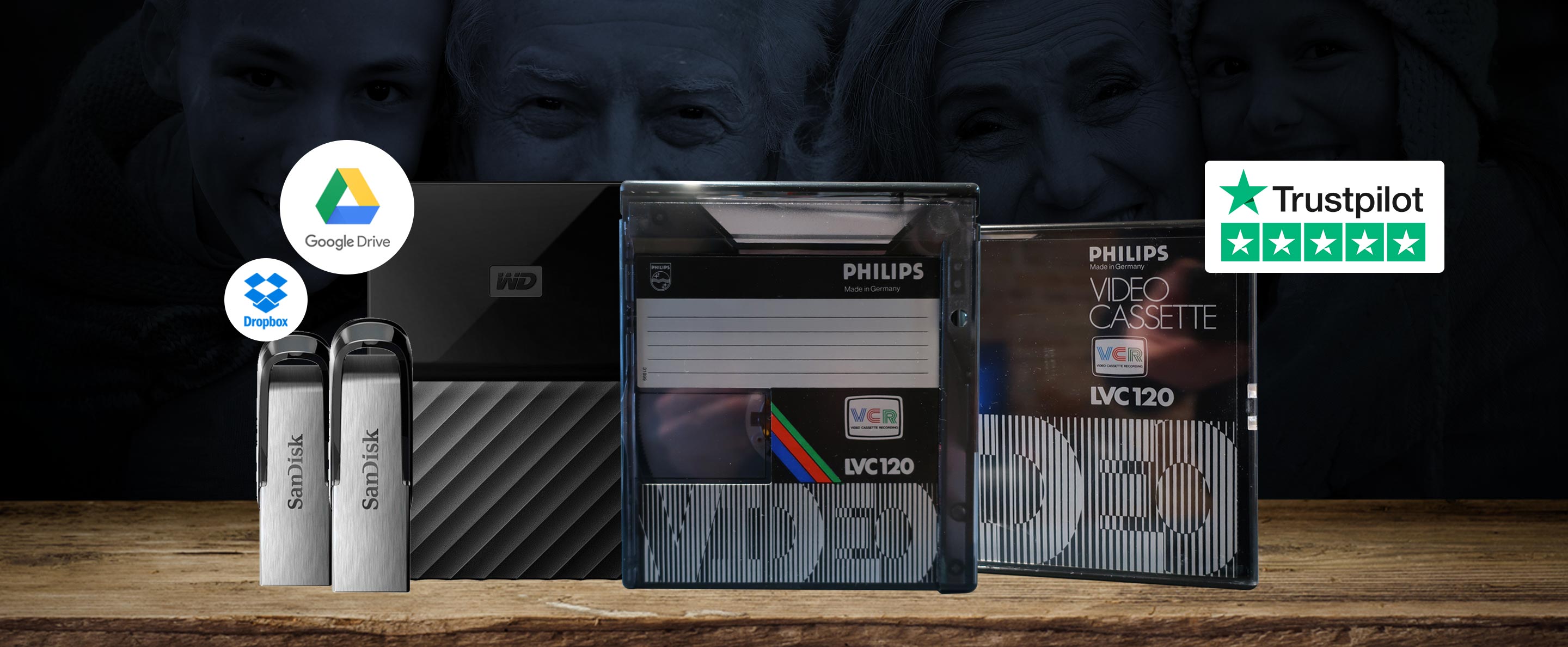 VCRbånd til DVD / USB i høj kvalitet Danmarks absolut laveste pris